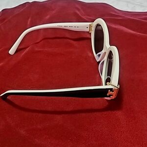 Chic White and Black Sunglasses